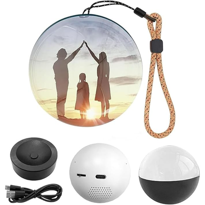 Luz Eterna 3D – Bola de Cristal Personalizada