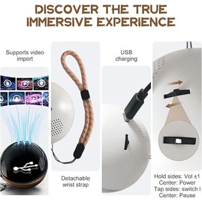 Luz Eterna 3D – Bola de Cristal Personalizada