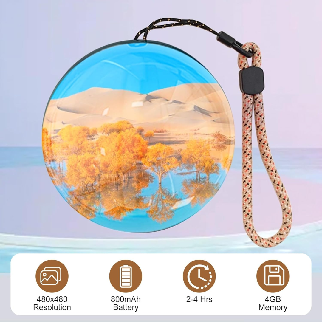 Luz Eterna 3D – Bola de Cristal Personalizada